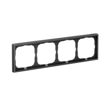 GAL001004 | ARTGALLERY 4-постовая РАМКА, универсальная, КАРБОН Systeme Electric
