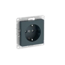 ATN000845S | ATLASDESIGN РОЗЕТКА с заземлением со шторками, 16А, механизм, быстрозажим. клем., ИЗУМРУД Systeme Electric
