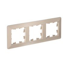 ATN221203 | ATLASDESIGN AIR 3-постовая РАМКА, ПЕСОЧНЫЙ/дымчатый белый Systeme Electric
