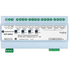 RCFLM4D4 | Модуль управления освещением SystemeComf, 4 дим.группы 4AO/0…10В 4DO 4DI RS-485 ~230В Systeme Electric
