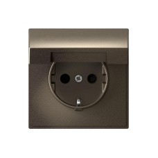 GAL000646S | ARTGALLERY РОЗЕТКА с заземл. со шторк. с крышк., 16А, IP20,  механизм, быстрозажим. клем., МОККО Systeme Electric
