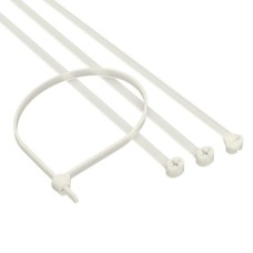 Хомут P6.6 с двойным замком, белый 3,6x300 21210SR DKC