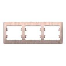 GSL001503 | GLOSSA 3-постовая РАМКА, горизонтальная, СОСНА Systeme Electric
