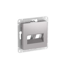 ATN000390 | ATLASDESIGN НАКЛАДКА двойная для информационных функций типа Keystone, АЛЮМИНИЙ Systeme Electric
