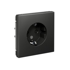 GAL001445 | ARTGALLERY РОЗЕТКА с заземлением со шторками, 16А, механизм, БАЗАЛЬТ Systeme Electric
