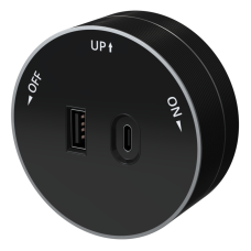 MTK13003B | MULTITRACK Розетка 2хUSB (тип А+С) 18 Вт, 5 В/3 А АНТРАЦИТ Systeme Electric
