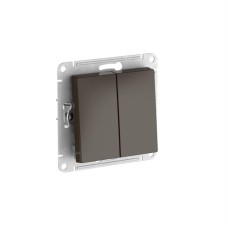 ATN000665S | ATLASDESIGN 2-клавишный ПЕРЕКЛЮЧАТЕЛЬ, сх.6+6, 10АХ, мех., быстрозажим. клем., МОККО Systeme Electric
