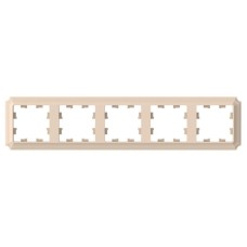 ATN101205 | ATLASDESIGN ANTIQUE 5-постовая РАМКА, универсальная, ПЕСОЧНЫЙ Systeme Electric
