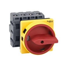 MSD63410R | ВЫКЛЮЧАТЕЛЬ-РАЗЪЕДИНИТЕЛЬ 4P 63A IP54 С КРАСНОЙ РУКОЯТКОЙ НА ДВЕРЦУ 4 ВИНТАМИ С ЗАМКОМ Systeme Electric

