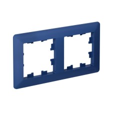 ATN221102 | ATLASDESIGN AIR 2-постовая РАМКА, АКВАМАРИН/дымчатый черный Systeme Electric
