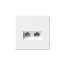 GAL001385 | ARTGALLERY РОЗЕТКА двойная компьютерная RJ45+RJ45, кат. 5е, механизм, ЛОТОС Systeme Electric
