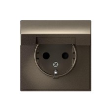 GAL000646 | ARTGALLERY РОЗЕТКА с заземл. со шторк. с крышкой, 16А, IP20, механизм, МОККО Systeme Electric
