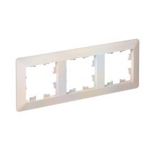 ATN220403 | ATLASDESIGN AIR 3-постовая РАМКА, ЖЕМЧУГ/дымчатый белый Systeme Electric
