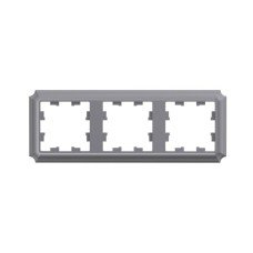 ATN100903 | ATLASDESIGN ANTIQUE 3-постовая РАМКА, универсальная, СТАЛЬ Systeme Electric
