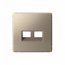 GAL000590 | ARTGALLERY НАКЛАДКА ДВОЙНАЯ для информационных функций типа Keystone, ШАМПАНЬ Systeme Electric
