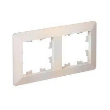 ATN220402 | ATLASDESIGN AIR 2-постовая РАМКА, ЖЕМЧУГ/дымчатый белый Systeme Electric
