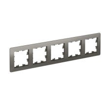 ATN220905 | ATLASDESIGN AIR 5-постовая РАМКА, СТАЛЬ/дымчатый черный Systeme Electric
