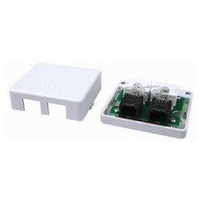 Универсальная розетка CAT5E Keystone, 2 порта RNW5E2WH DKC