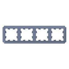 ATN100704 | ATLASDESIGN ANTIQUE 4-постовая РАМКА, универсальная, ГРИФЕЛЬ Systeme Electric
