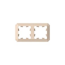 ATN101202 | ATLASDESIGN ANTIQUE 2-постовая РАМКА, универсальная, ПЕСОЧНЫЙ Systeme Electric
