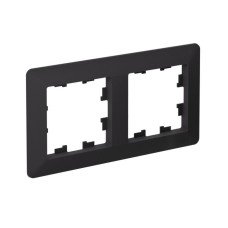 ATN221002 | ATLASDESIGN AIR 2-постовая РАМКА, КАРБОН/дымчатый черный Systeme Electric
