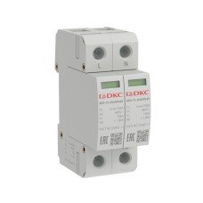 УЗИП, тип 3, 2 полюса, Imax 20kA, со сменным модулем, Un 440V SPD-T3-2N20P440 DKC