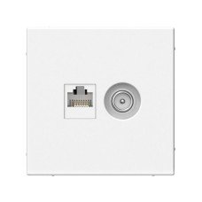 GAL001389 | ARTGALLERY РОЗЕТКА двойная ТВ + компьютерная RJ45, кат. 5Е, ЛОТОС Systeme Electric
