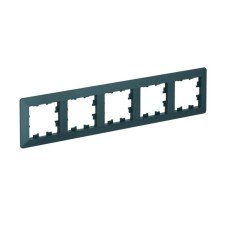 ATN220805 | ATLASDESIGN AIR 5-постовая РАМКА, ИЗУМРУД/дымчатый черный Systeme Electric
