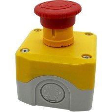 SALK178 | Кнопочный пост SALK178, 1 отверстие, желтый с кнопкой аварийного останова Systeme Electric
