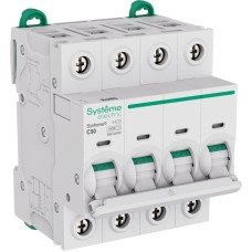 S9F32450 | Systeme9 Автоматический выключатель (АВ) C 50A 4P 10kA 400В Systeme Electric
